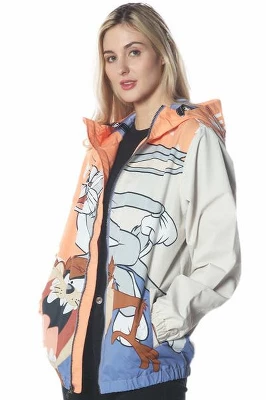 Members Only - Women's Big Bugs Windbreaker Oversized Jacket 2 Members Only - Women's Big Bugs Windbreaker Oversized Jacket - Image 2