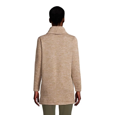 Lands' End Women's Sweater Fleece Tunic Cowl Neck Pullover 1 Lands' End Women's Sweater Fleece Tunic Cowl Neck Pullover