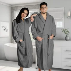 Men's Ultra-Absorbent Cotton Bathrobe By Blue Nile Mills -Women Clothing Shop GUEST 56cc4ac1 cf73 4165 a094 f5e08e0d1b6d
