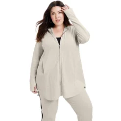 June + Vie By Roaman's Women’s Plus Size Zip-Up French Terry Hoodie 10 June + Vie By Roaman's Women’s Plus Size Zip-Up French Terry Hoodie -Women Clothing Shop GUEST 594b1d3c 9ee5 499e af80 dedcb69762ca