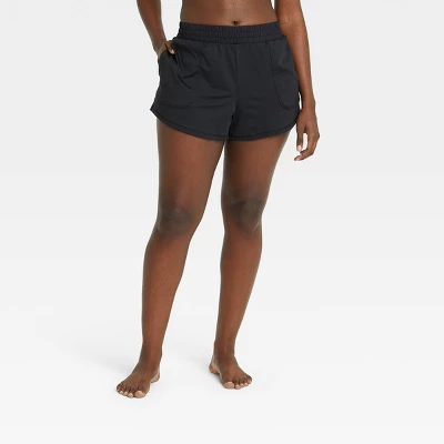 Women's Mid-Rise Knit Shorts 3.5" - All In Motion™ 2 Women's Mid-Rise Knit Shorts 3.5" - All In Motion™ - Image 2