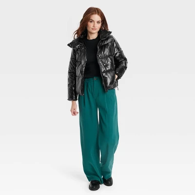 Women's Short Relaxed Puffer Jacket - A New Day™ 2 Women's Short Relaxed Puffer Jacket - A New Day™ - Image 2