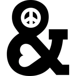 Junior's Design By Humans Peace And Love By Radiomode T-Shirt