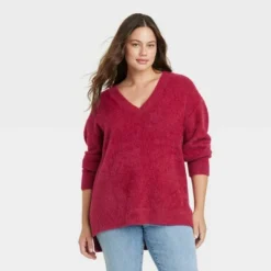 Women's Fuzzy V-Neck Tunic Pullover Sweater - Ava & Viv™ 10 Women's Fuzzy V-Neck Tunic Pullover Sweater - Ava & Viv™ -Women Clothing Shop GUEST 5f463c32 78e6 4809 b218 2ddd25114edc