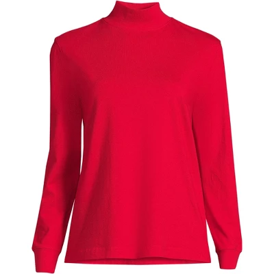 Lands' End Women's Plus Size Long Sleeve Super T Mock 19 Lands' End Women's Plus Size Long Sleeve Super T Mock - Image 19