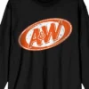 A&W Logo Women's Black Long Sleeve Shirt