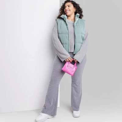 Women's Matte Cropped Puffer Vest - Wild Fable™ 4 Women's Matte Cropped Puffer Vest - Wild Fable™ - Image 4