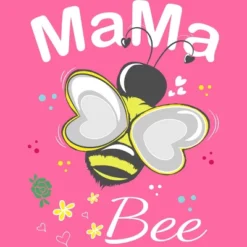 Women's Design By Humans Mama Bee Floral Pattern By Aminemangaka1 Racerback Tank Top