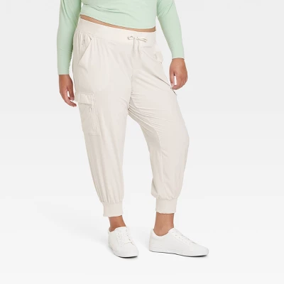 Women's Stretch Woven Tapered Cargo Pants - All In Motion™ 8 Women's Stretch Woven Tapered Cargo Pants - All In Motion™ - Image 8