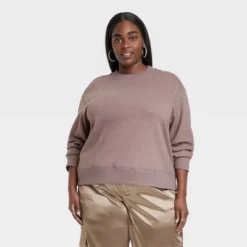 Women's Jeweled Pullover Sweatshirt - A New Day™ -Women Clothing Shop GUEST 6a3c629d 3cbf 44c9 8be6 5b0ab8a4707d