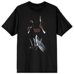 Freddy Vs. Jason Classic Poster Art Crew Neck Short Sleeve Women's Black T-shirt -Women Clothing Shop GUEST 6a5b3b04 fb39 4dcf bb1c b1dab5e96adb