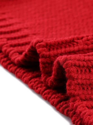 Allegra K Women's Winter Crew Neck Long Sleeve Cable Knit Pullover Sweater 3 Allegra K Women's Winter Crew Neck Long Sleeve Cable Knit Pullover Sweater - Image 3