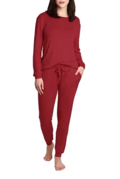Blis Women's Crew Neck Pajama Set With Jogger -Women Clothing Shop GUEST 6bf09587 33d4 4222 86e4 bbbd52289e46
