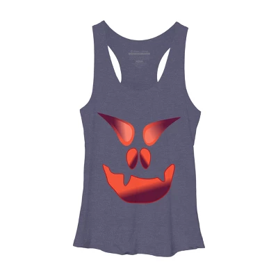 Women's Design By Humans Halloween Monster By LamaStar Racerback Tank Top 5 Women's Design By Humans Halloween Monster By LamaStar Racerback Tank Top - Image 5