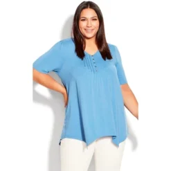 Women's Plus Size Sharkbite Top - Riviera | EVANS -Women Clothing Shop GUEST 6d1359bf 1feb 44ff aaa1 6bfabd1f31a3