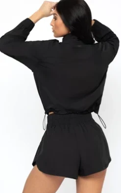 Yogalicious Radiant Commuter Woven Cropped Windbreaker With Front Patch Pockets -Women Clothing Shop GUEST 6df8b7ff 804f 43cf 9118 a5fe80a6421d