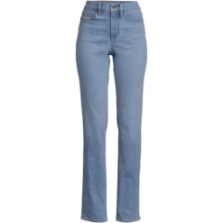 Lands' End Women's Recover High Rise Straight Leg Blue Jeans 12 Lands' End Women's Recover High Rise Straight Leg Blue Jeans -Women Clothing Shop GUEST 6e0aead2 6427 4ce2 923b 55ca85790b84