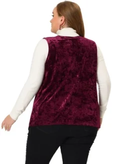 Agnes Orinda Plus Size Velvet Cardigan For Women Fashion Vests Asymmetric Hem Open Front Vest -Women Clothing Shop GUEST 6e9694f2 4df0 4646 ba0e 39bd002b9060