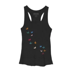 Women's Design By Humans Flying Paper Cranes Birds By Magnussons Racerback Tank Top 19 Women's Design By Humans Flying Paper Cranes Birds By Magnussons Racerback Tank Top -Women Clothing Shop GUEST 6f960c67 d9a1 455f b052 8db5f6245130