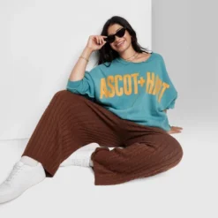 Women's Ascot + Hart Graphic Pullover Sweatshirt - Blue -Women Clothing Shop GUEST 6f99a36a bfa7 4310 8216 f86cc5076738