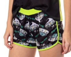 Rick And Morty Womens' TV Series Show Characters Sleep Pajama Set Shorts Black -Women Clothing Shop GUEST 72f4af15 6083 4f98 8ec1 029755269927