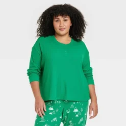 Women's Matching Family Thermal Pajama Top - Wondershop™ Green -Women Clothing Shop GUEST 740d2542 afe6 4eb2 bad4 e16572b2af35