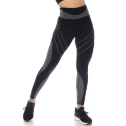 Women's High-Waist Reflective Piping Fitness Leggings - White Mark -Women Clothing Shop GUEST 769fd3ee bb7b 4e29 9bcc 91d05fa0199e