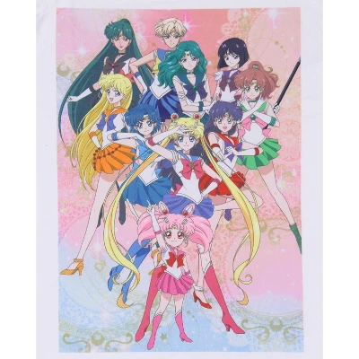 Sailor Moon Merch Women's Character Poster Raglan Jogger Pajama Set 5 Sailor Moon Merch Women's Character Poster Raglan Jogger Pajama Set - Image 5