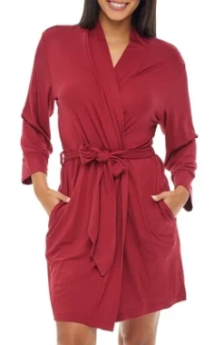 Women's Classic Soft Knit Short Lounge Robe With Pockets -Women Clothing Shop GUEST 77f59dc8 dda7 48ca b8ac 45737409e0fa