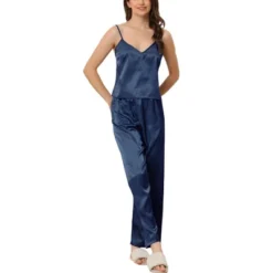 Cheibear Women's Pajama Party Satin Silky Summer Camisole Cami Pants Sets -Women Clothing Shop GUEST 78c1af64 8ca8 4fe2 8163 1312a0f11b4c