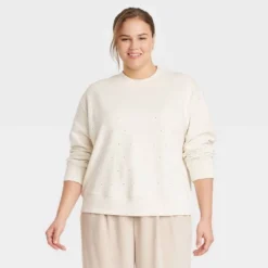 Women's Jeweled Pullover Sweatshirt - A New Day™ -Women Clothing Shop GUEST 797cd6d6 17d1 4537 a354 246c711d7642