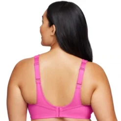 Glamorise Womens No-Bounce Camisole Sports Wirefree Bra 1066 Rose Violet