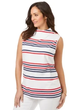 Jessica London Women’s Plus Size Button Neck Tank -Women Clothing Shop GUEST 7bce0d4d 6ac4 43e0 b817 e0a93d3857f4