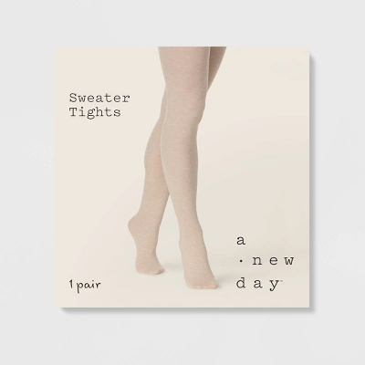 Women's Flat Knit Sweater Tights - A New Day™ 1 Women's Flat Knit Sweater Tights - A New Day™