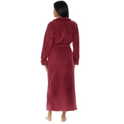 Women's Country Ranch Robe, Durable Warm No Pill Fleece, Anti Pill Winter Bathrobe, House Coat