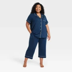 Women's Beautifully Soft Short Sleeve Notch Collar Top And Pants Pajama Set - Stars Above™ 11 Women's Beautifully Soft Short Sleeve Notch Collar Top And Pants Pajama Set - Stars Above™ -Women Clothing Shop GUEST 805da127 077a 4216 bfe6 1614408d351a