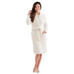 Softies Heathered Marshmallow 38" Wrap Robe 14 Softies Heathered Marshmallow 38" Wrap Robe -Women Clothing Shop GUEST 85333e32 2136 4e97 9415 9a2e8070a150