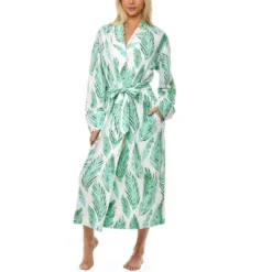 Womens Soft Cotton Knit Jersey Lounge Robe With Pockets, Long Bathrobe -Women Clothing Shop GUEST 86e39f87 bda6 46eb 8416 a143dced58a9