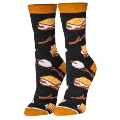 Crazy Socks, Women's, Food, Breakfast Coffee Ice Cream, Crew Socks, Novelty Cute -Women Clothing Shop GUEST 872b1737 b3e3 4664 9f52 dbb981cbf9ac