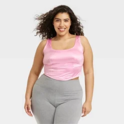 Women's Satin Corset - Colsie™ Pink 7 Women's Satin Corset - Colsie™ Pink -Women Clothing Shop GUEST 888b889a 12e4 4e5e be2d 9ad9029afddd