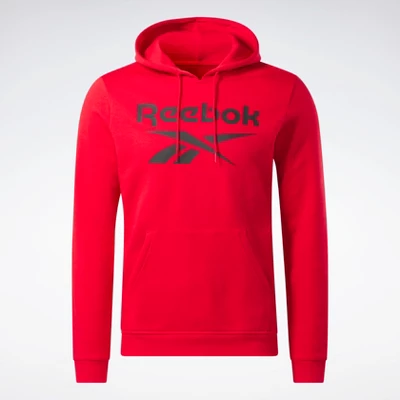 Reebok Identity Fleece Stacked Logo Pullover Hoodie Mens 6 Reebok Identity Fleece Stacked Logo Pullover Hoodie Mens - Image 6