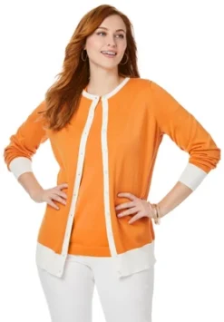 Jessica London Women’s Plus Size Fine Gauge Cardigan -Women Clothing Shop GUEST 8d9c12f9 68b2 413a 8c66 6d5e793044e1