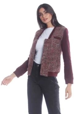 Members Only Women's Updated Tweed Varsity Jacket With Contrast Sleeve 7 Members Only Women's Updated Tweed Varsity Jacket With Contrast Sleeve -Women Clothing Shop GUEST 8dd1c829 9b43 4198 bef4 47a46c3b8d62