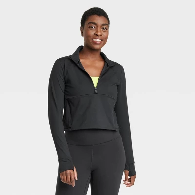 Women's 1/2 Zip Jacket - All In Motion™ 2 Women's 1/2 Zip Jacket - All In Motion™ - Image 2