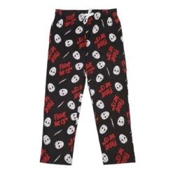 Friday The 13th Black Adult Juniors Sleep Pants - Cozy Horror-Themed Sleepwear -Women Clothing Shop GUEST 8f65bb13 47dd 4cf9 b9df 0af5f1f3c1a1