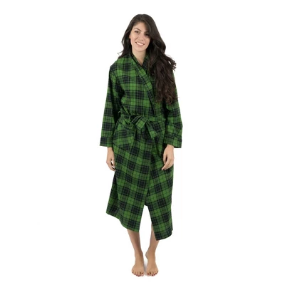 Leveret Womens Flannel Robe 6 Leveret Womens Flannel Robe - Image 6