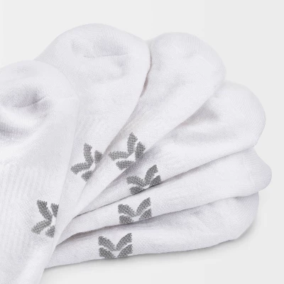 Women's Extended Size Cushioned 6pk No Show Athletic Socks - All In Motion™ - White 8-12 2 Women's Extended Size Cushioned 6pk No Show Athletic Socks - All In Motion™ - White 8-12 - Image 2