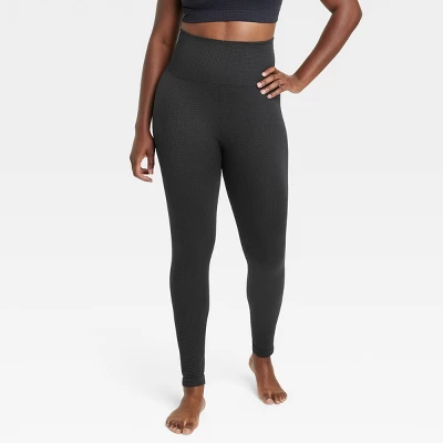 Women's Ultra High-Rise Seamless Waffle Leggings 26" - All In Motion™ 2 Women's Ultra High-Rise Seamless Waffle Leggings 26" - All In Motion™ - Image 2