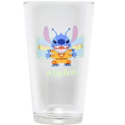 Disney Lilo And Stitch 3 Pairs Of Socks And Pint Glass Gift Set Bundle Multicoloured