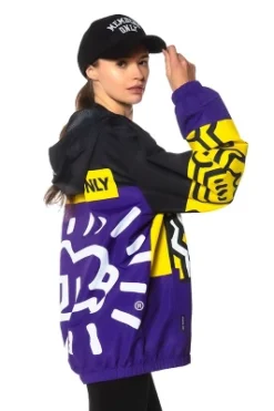 Members Only - Women's Colorblock Windbreaker Oversized Jacket - Purple -Women Clothing Shop GUEST 96639ac2 2441 4741 9b35 90b4f44b1768